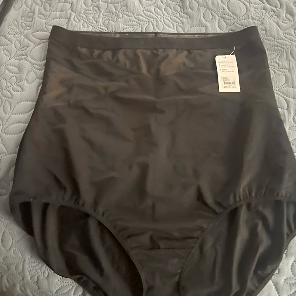 Cacique Ultra High-Waist Brief in Black . Brand new with tags .